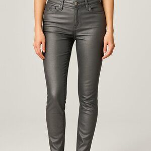 Gap 1969 Always Skinny Gray Metallic Jeans